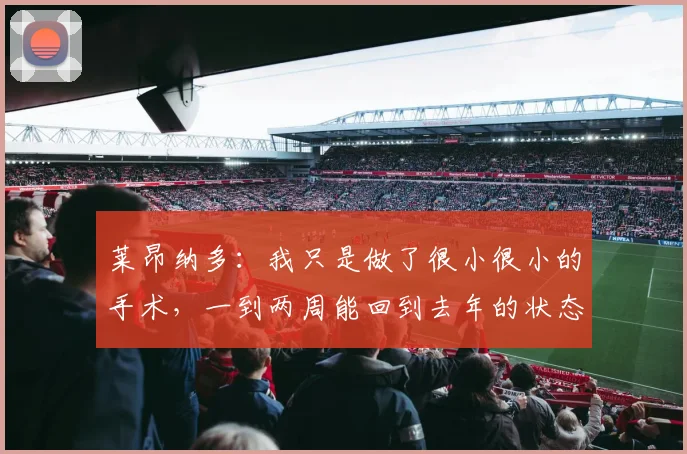 莱昂纳多：我只是做了很小很小的手术，一到两周能回到去年的状态